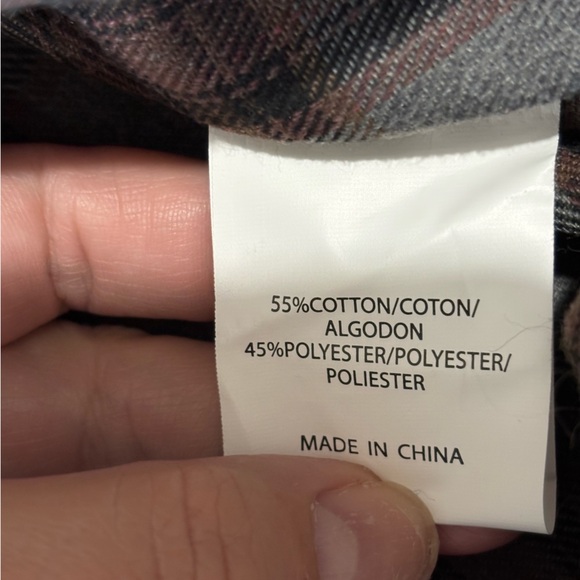 Men's XXL Plaid Flannel Shirt Gray Brown Grunge Workwear Lumberjack Cabincore - Picture 10 of 11